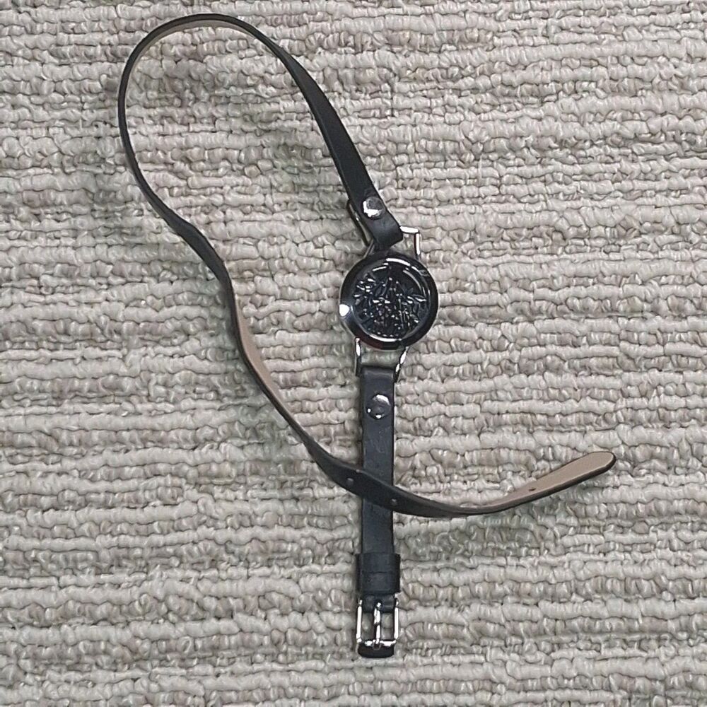 Tree Life Essential Oil Diffuser Bracelet Black Leather Wrap Aromatherapy Locket